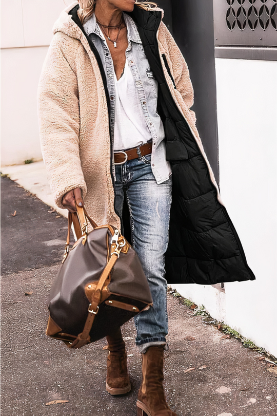 Damen Parka Mantel aus hochwertigem Material für Winter