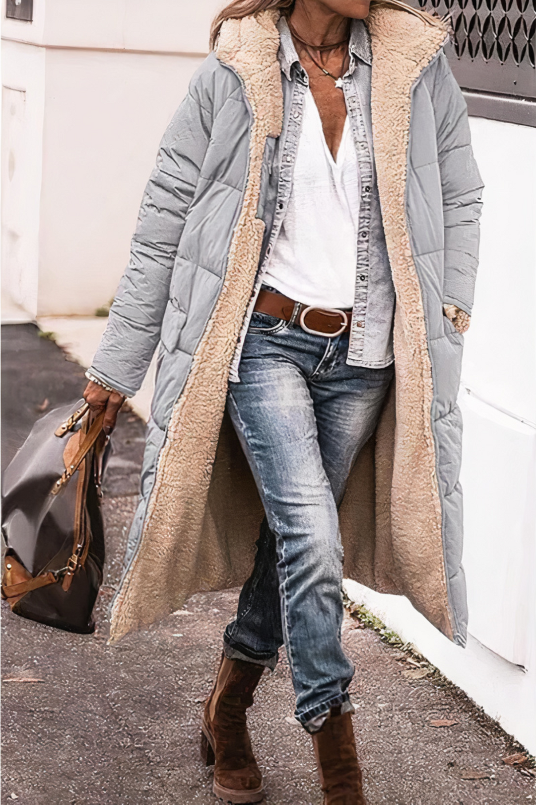Damen Parka Mantel aus hochwertigem Material für Winter