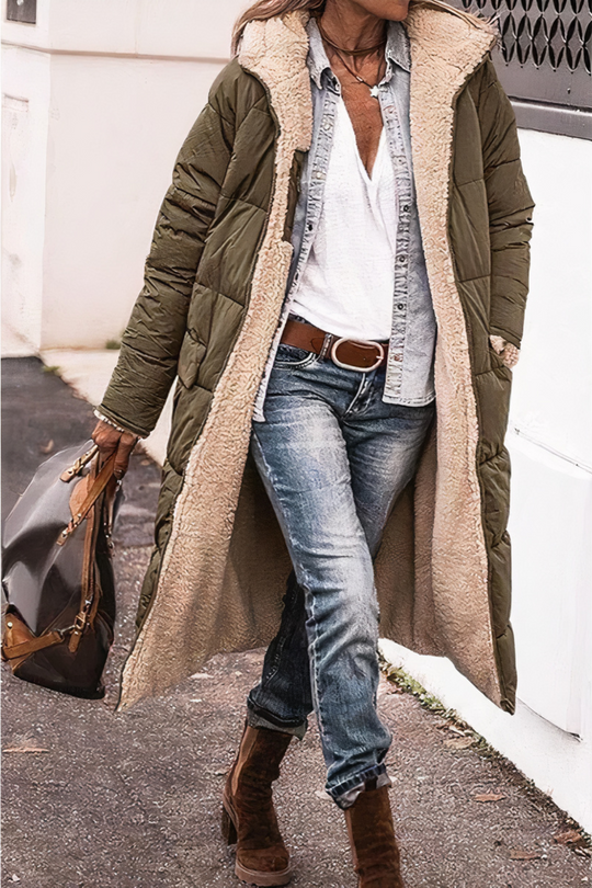 Damen Parka Mantel aus hochwertigem Material für Winter