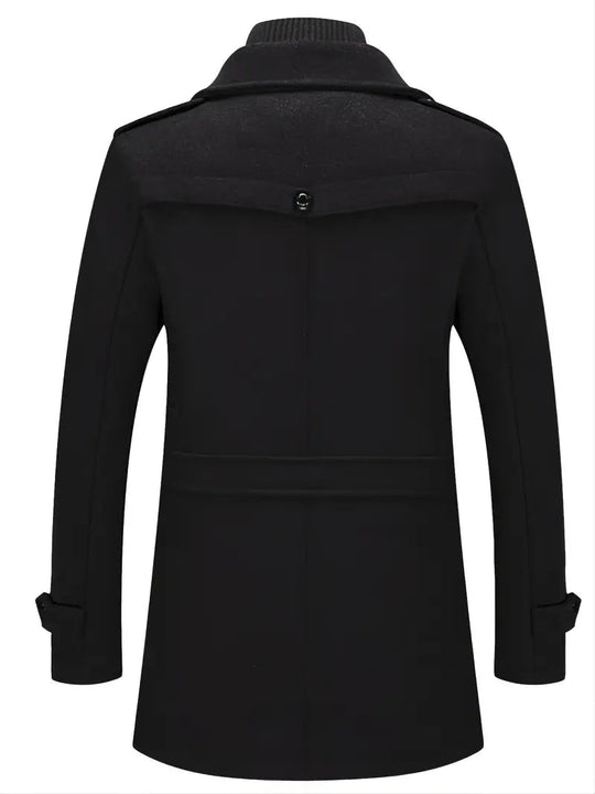 Doppelkragen Mantel für Herren Winter Mantel Herren