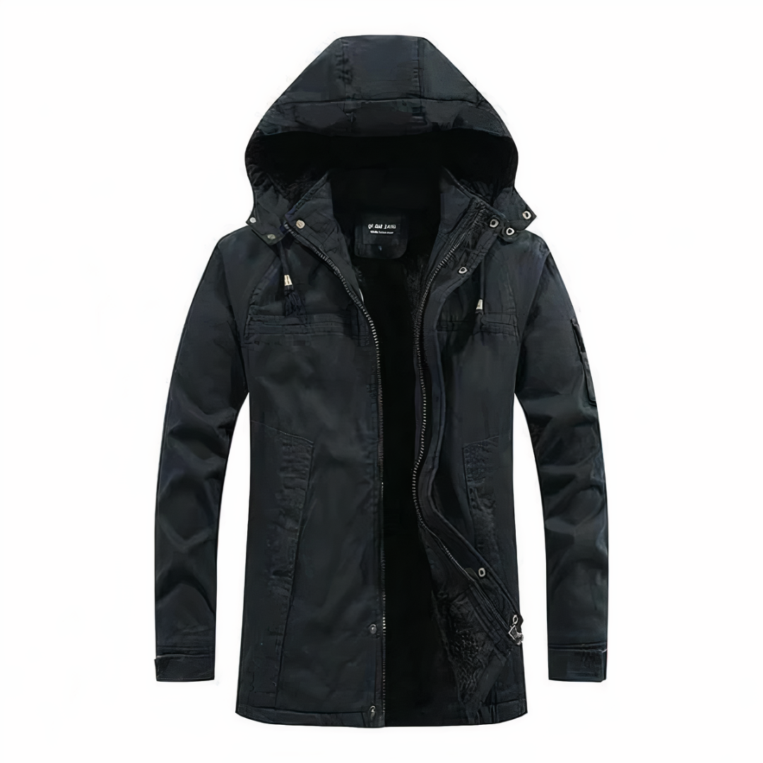 Herren Kapuzenjacke aus warmem Material für Männer
