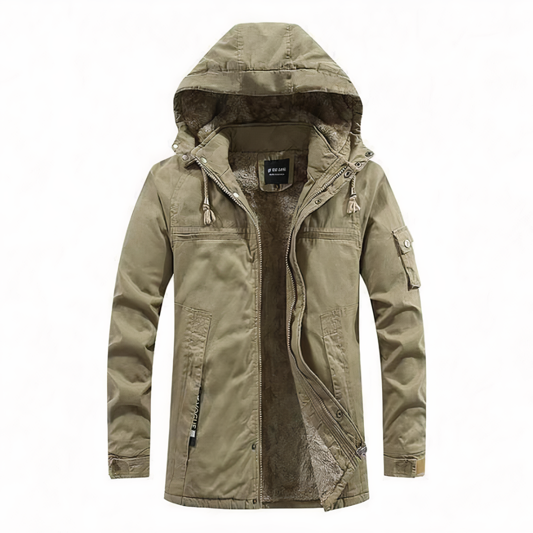 Herren Kapuzenjacke aus warmem Material für Männer