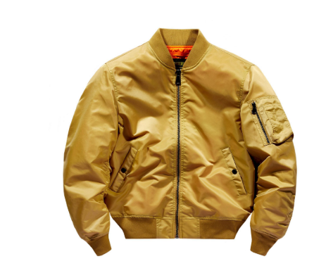 Klassische Bomberjacke mit Reißverschluss für Herren