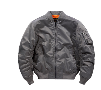 Klassische Bomberjacke mit Reißverschluss für Herren