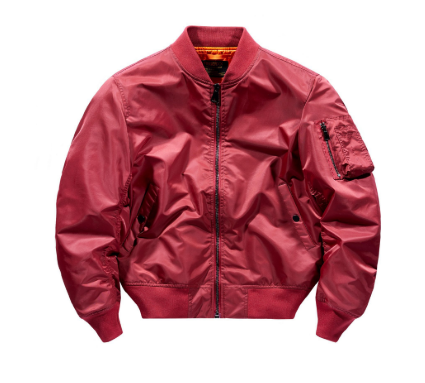 Klassische Bomberjacke mit Reißverschluss für Herren