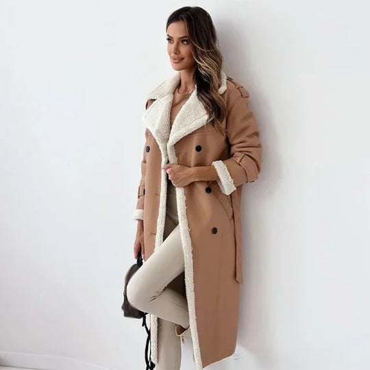 Langer Daunenmantel für Damen