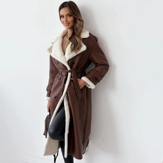 Langer Daunenmantel für Damen