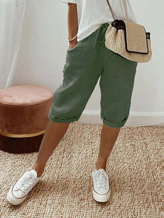 Lässige Hose mit elastischem Bund für Damen