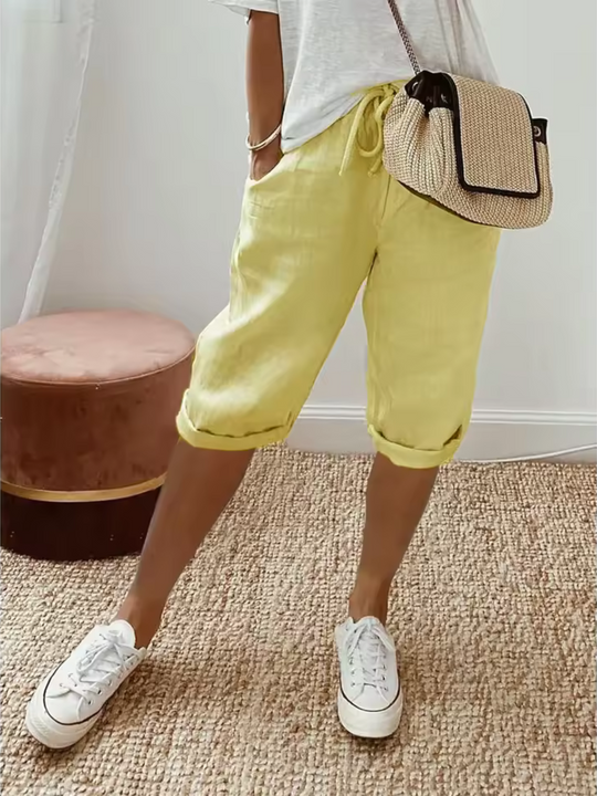 Lässige Hose mit elastischem Bund für Damen