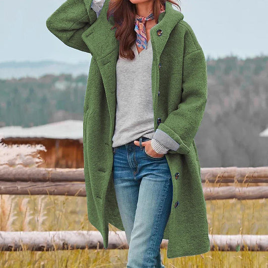 Damen Winter Mantel mit Kapuze