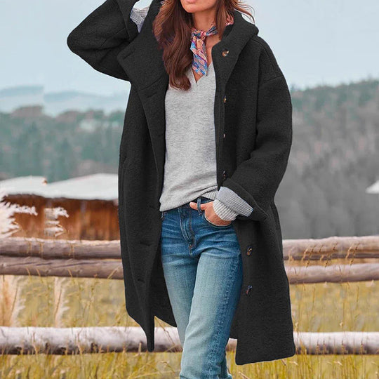Damen Winter Mantel mit Kapuze