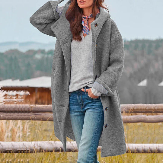 Damen Winter Mantel mit Kapuze