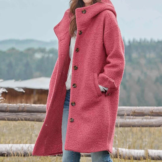Damen Winter Mantel mit Kapuze