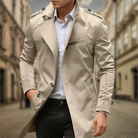 Zweireihiger Trenchcoat für Herren